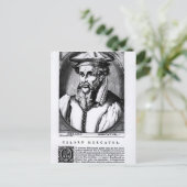 Portrait von Gerard Mercator Postkarte (Stehend Vorderseite)