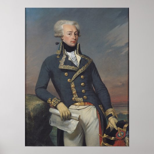Portrait von Gilbert Motier als Leutnant Poster (Vorne)