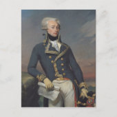 Portrait von Gilbert Motier als Leutnant Postkarte (Vorderseite)