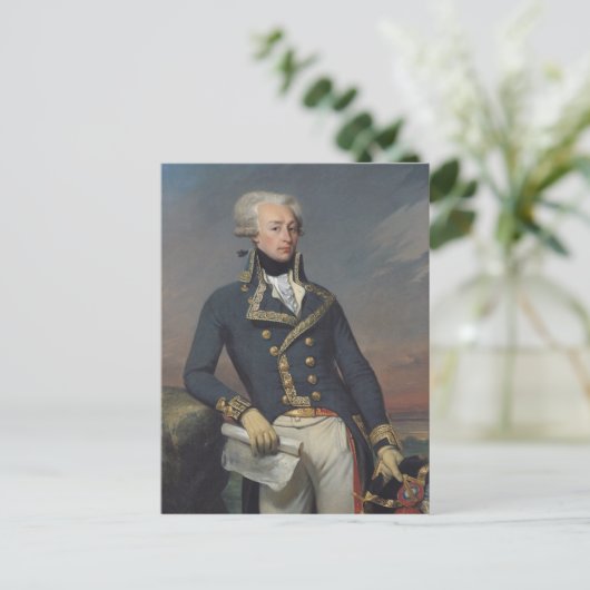 Portrait von Gilbert Motier als Leutnant Postkarte (Stehend Vorderseite)