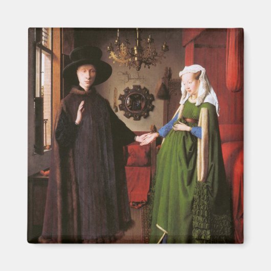 Portrait von Giovanni Arnolfini und seiner Ehefrau Magnet (Vorne)