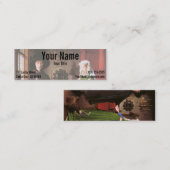 Portrait von Giovanni Arnolfini und seiner Ehefrau Mini Visitenkarte (Vorne/Hinten)