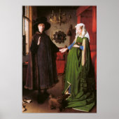 Portrait von Giovanni Arnolfini und seiner Ehefrau Poster (Vorne)
