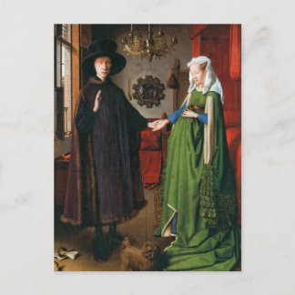 Portrait von Giovanni Arnolfini und seiner Ehefrau Postkarte