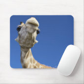 Portrait von Giraffe (Giraffa Camelopardalis) Mousepad (Mit Mouse)