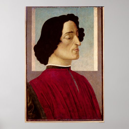 Portrait von Giuliano de' Medici c.1480 Poster (Vorne)