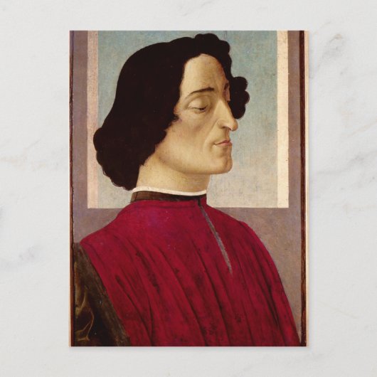 Portrait von Giuliano de' Medici c.1480 Postkarte (Vorderseite)