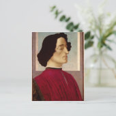 Portrait von Giuliano de' Medici c.1480 Postkarte (Stehend Vorderseite)