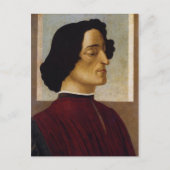 Portrait von Giuliano de' Medici Postkarte (Vorderseite)