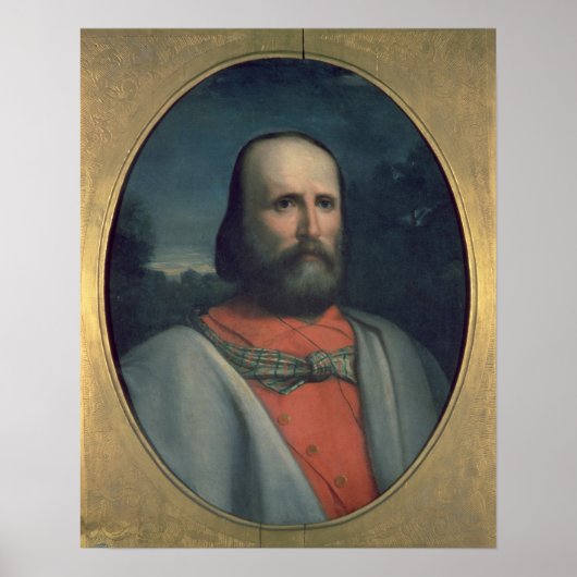 Portrait von Giuseppe Garibaldi 2 Poster (Vorne)