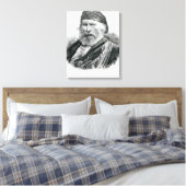 Portrait von Giuseppe Garibaldi Leinwanddruck (Insitu (Schlafzimmer))