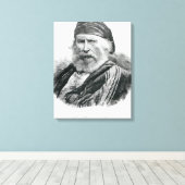 Portrait von Giuseppe Garibaldi Leinwanddruck (Insitu (Holzboden))