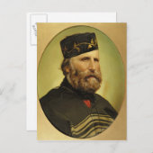 Portrait von Giuseppe Garibaldi Postkarte (Vorne/Hinten)
