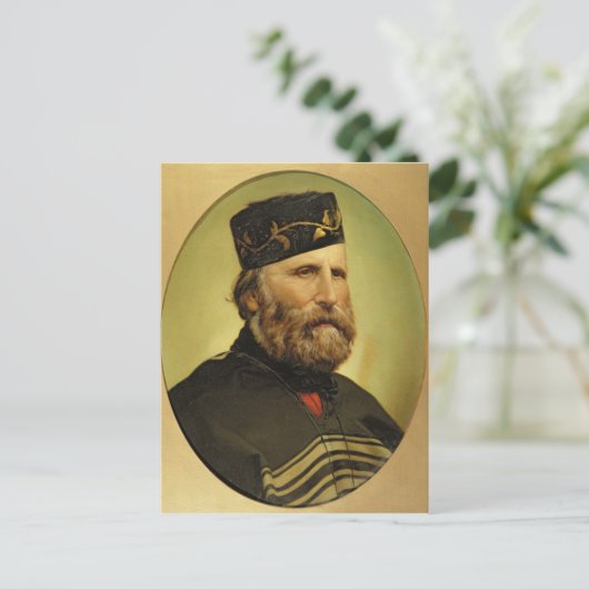 Portrait von Giuseppe Garibaldi Postkarte (Stehend Vorderseite)