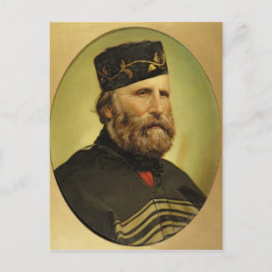 Portrait von Giuseppe Garibaldi Postkarte