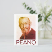 Portrait von Giuseppe Peano Postkarte (Stehend Vorderseite)