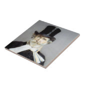 Portrait von Giuseppe Verdi, italienischer Opernko Fliese (Seite)