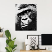 Portrait von Gorilla Poster Print (Heimbüro)