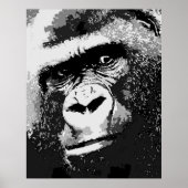 Portrait von Gorilla Poster Print (Vorne)
