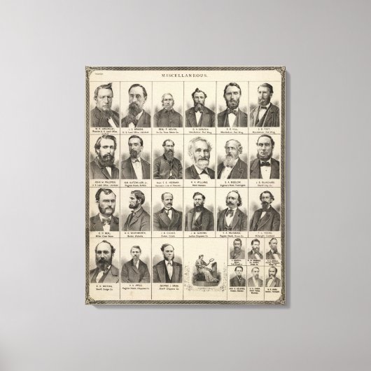 Portrait von Greenleaf, Minnesota Leinwanddruck (Vorderseite)