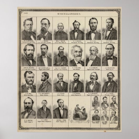 Portrait von Greenleaf, Minnesota Poster (Vorne)