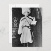 Portrait von Großherzog Nicholas Mikhailowitsch Postkarte (Vorne/Hinten)