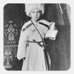 Portrait von Großherzog Nicholas Mikhailowitsch Quadratischer Aufkleber