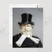 Portrait von Guiseppe Verdi von Giovanni Boldini Postkarte (Vorne/Hinten)