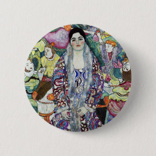 Portrait von Gustav Klimt Button