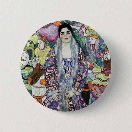 Portrait von Gustav Klimt Button (Vorderseite)