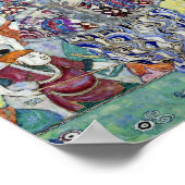 Portrait von Gustav Klimt Poster (Ecke)