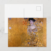 Portrait von Gustav Klimt Postkarte (Vorne/Hinten)