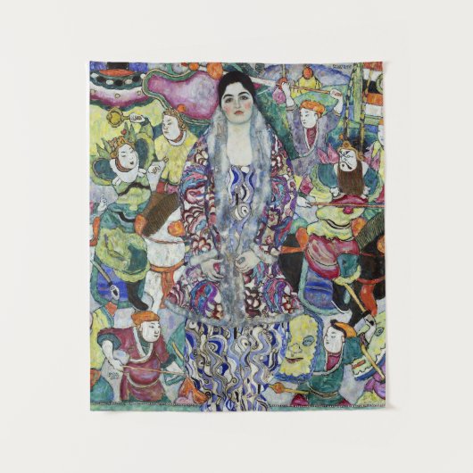 Portrait von Gustav Klimt Wandteppich (Vorderseite)