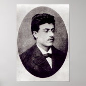 Portrait von Gustav Mahler, 1878 Poster (Vorne)