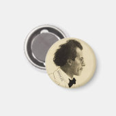Portrait von Gustav Mahler (1902) Magnet (Vorderseite/Rückseite)
