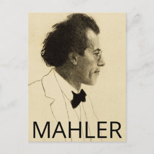 Portrait von Gustav Mahler (1902) Postkarte