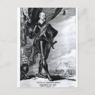 Portrait von Gustavus Adolphus dem Großen Postkarte