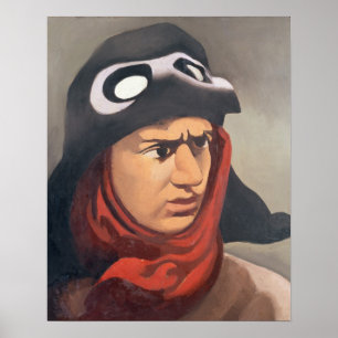 Portrait von Guynemer, 1921-23 Poster