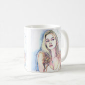 Portrait von Hailey Kaffeetasse (VorderseiteRechts)