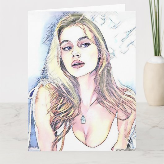 Portrait von Hailey Karte (Vorderseite)