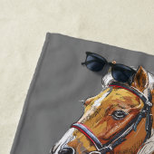 Portrait von Hand zeichnend Pferden Strandtuch (Beispiel)