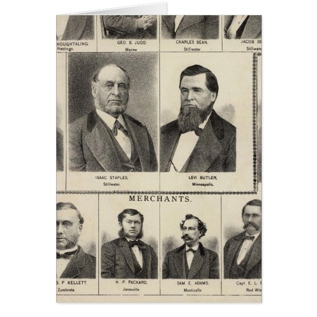 Portrait von Händlern, Minnesota (Vorne)