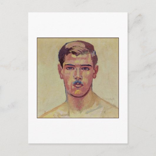 Portrait von Hans Adam von Amiet Postkarte (Vorderseite)