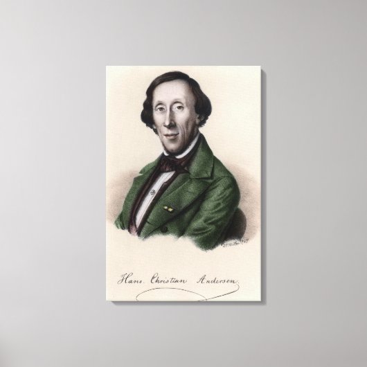 Portrait von Hans Christlich Andersen 2 Leinwanddruck (Vorderseite)