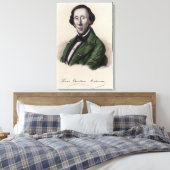 Portrait von Hans Christlich Andersen 2 Leinwanddruck (Insitu (Schlafzimmer))