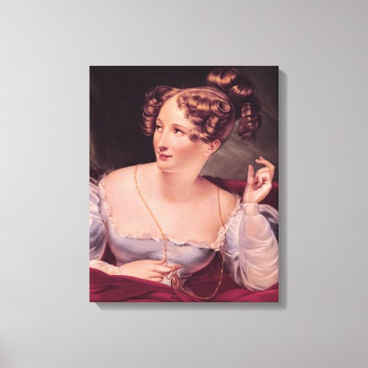 Portrait von Harriet Smithson Leinwanddruck (Vorderseite)