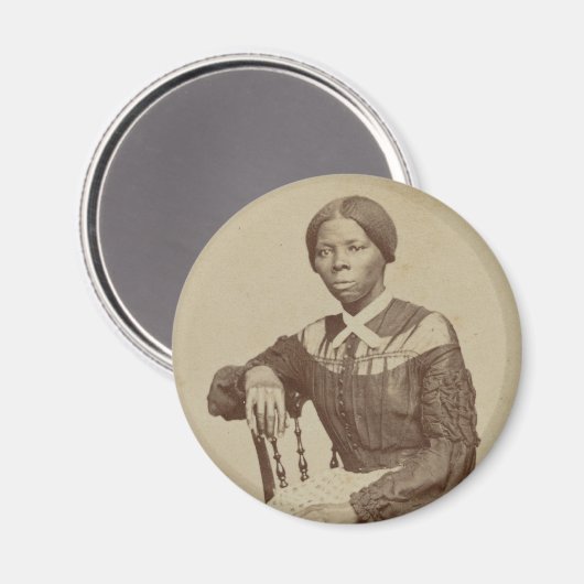 Portrait von Harriet Tubman | 1868-69 Magnet (Vorderseite/Rückseite)