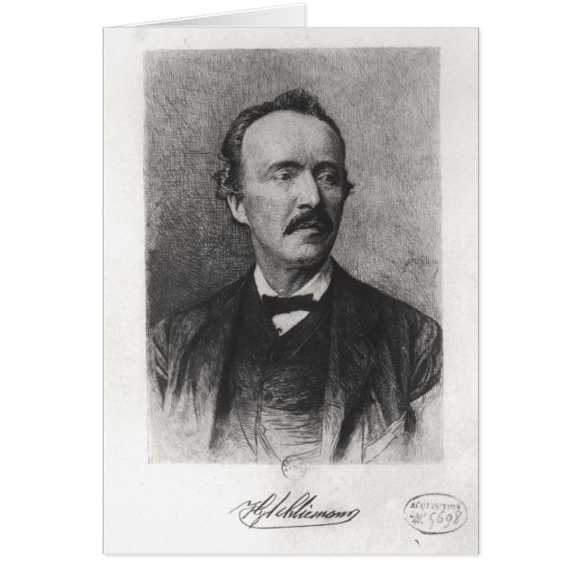 Portrait von Heinrich Schliemann (Vorne)