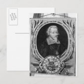 Portrait von Heinrich Schutz Postkarte (Vorne/Hinten)
