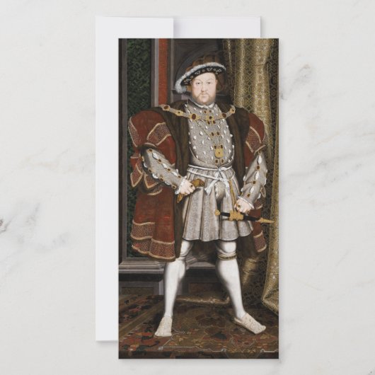 Portrait von Heinrich VIII (Hans Holbein der Jünge Karte (Vorderseite)